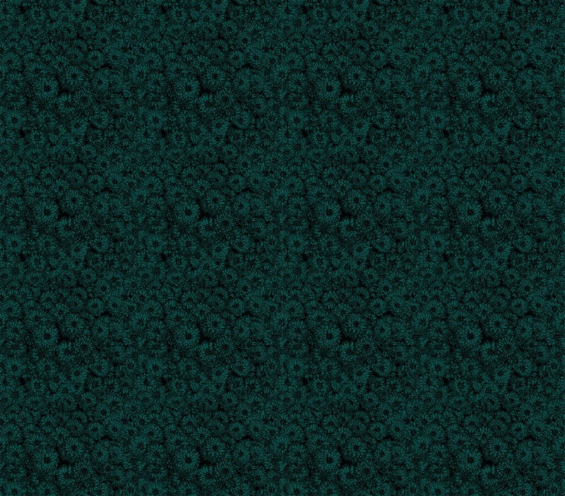 Indelible - Mums in Seaweed - Anna Maria Textiles (Northcott)