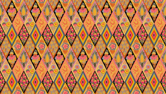 Shooting Star - Socialite in Honey - Anna Maria Textiles (Northcott)