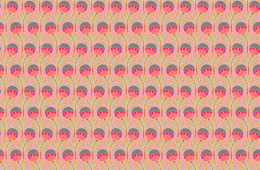 Shooting Star - Bouncy Blooms in Lavender - Anna Maria Textiles (Northcott)