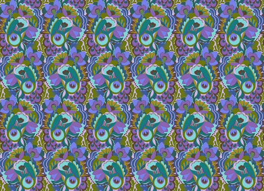 Shooting Star - Unfurl in Storm - Anna Maria Textiles (Northcott)