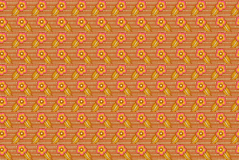 Shooting Star - Woodcarving in Caramel - Anna Maria Textiles (Northcott)