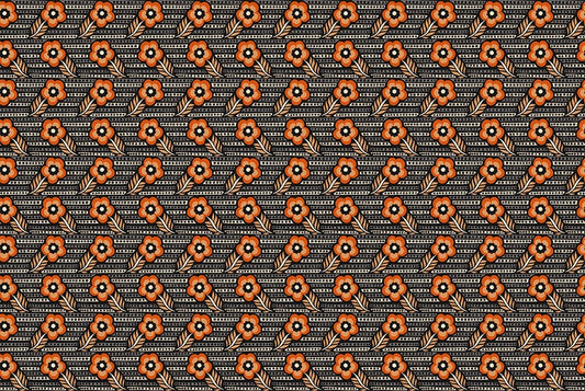 Shooting Star - Woodcarving in Black - Anna Maria Textiles (Northcott)