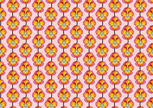 Iconic - Pansy in Flame - Anna Maria Textiles (Northcott)