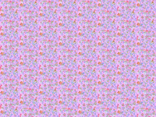 Jumpstart - Silene in Periwinkle - Anna Maria Textiles (Northcott) (Pre-order: Nov 2025)