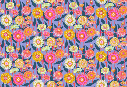 Jumpstart - Zinnia Show in Glow - Anna Maria Textiles (Northcott) (Pre-order: Nov 2025)