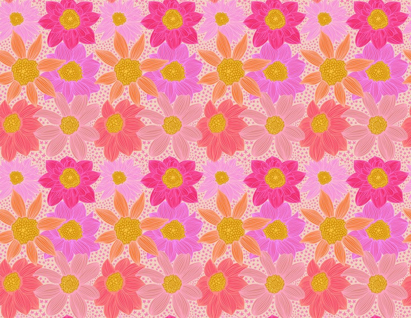 Jumpstart - Stars and Stripes in Pink - Anna Maria Textiles (Northcott)