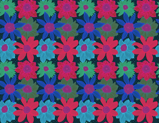 Jumpstart - Stars and Stripes in Navy - Anna Maria Textiles (Northcott) (Pre-order: Nov 2025)