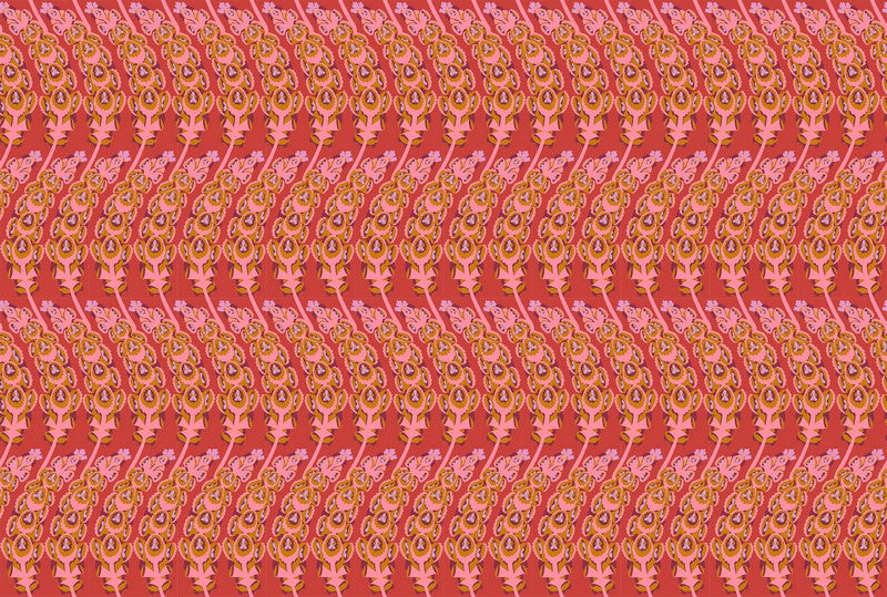 Jumpstart - Bells of Ireland in Coral - Anna Maria Textiles (Northcott) (Pre-order: Nov 2025)