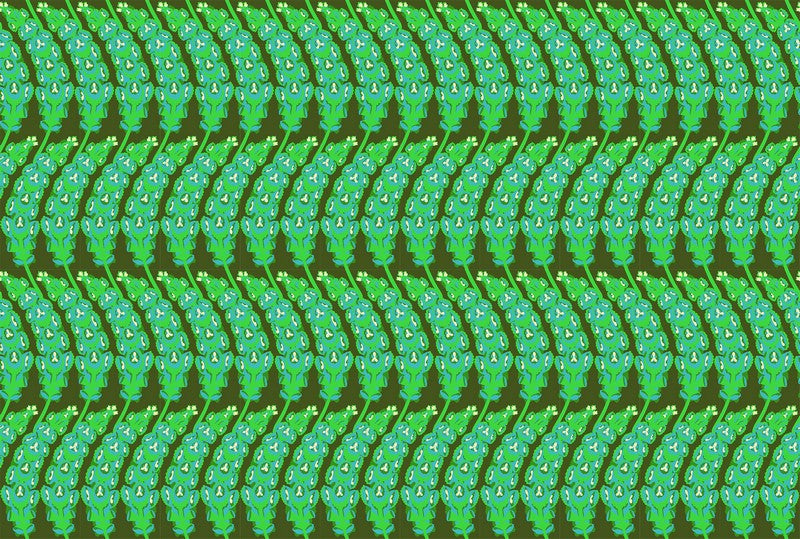 Jumpstart - Bells of Ireland in Moss - Anna Maria Textiles (Northcott)