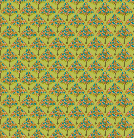 Mosaic Menagerie - Ornaments in Lichen - Anna Maria Textiles (Northcott) (Pre-order: Dec 2026)