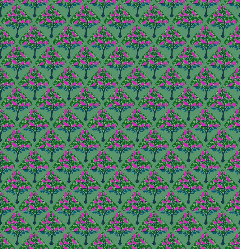Mosaic Menagerie - Ornaments in Meadow - Anna Maria Textiles (Northcott) (Pre-order: Dec 2026)