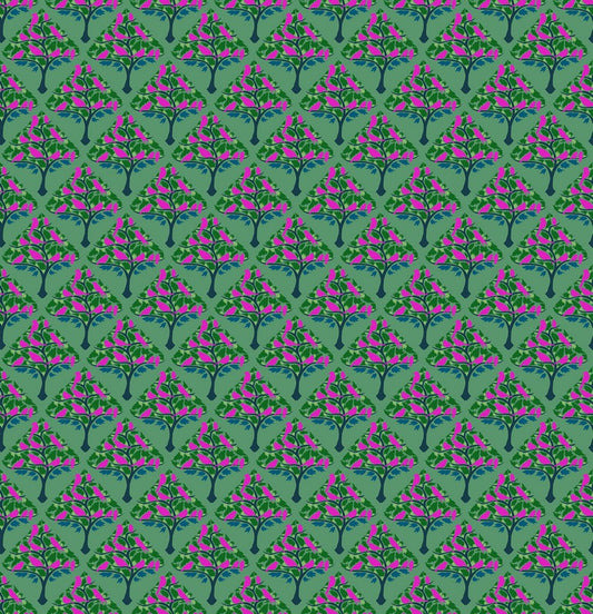 Mosaic Menagerie - Ornaments in Meadow - Anna Maria Textiles (Northcott) (Pre-order: Dec 2026)
