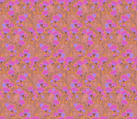 Mosaic Menagerie - Cheetah Cloth in Coral - Anna Maria Textiles (Northcott) (Pre-order: Dec 2026)