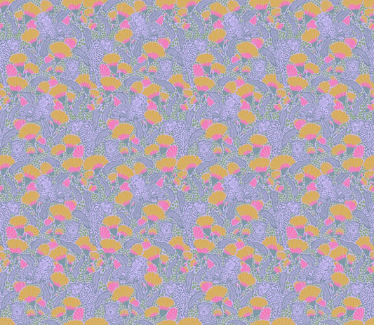 Mosaic Menagerie - Cheetah Cloth in Periwinkle - Anna Maria Textiles (Northcott) (Pre-order: Dec 2026)