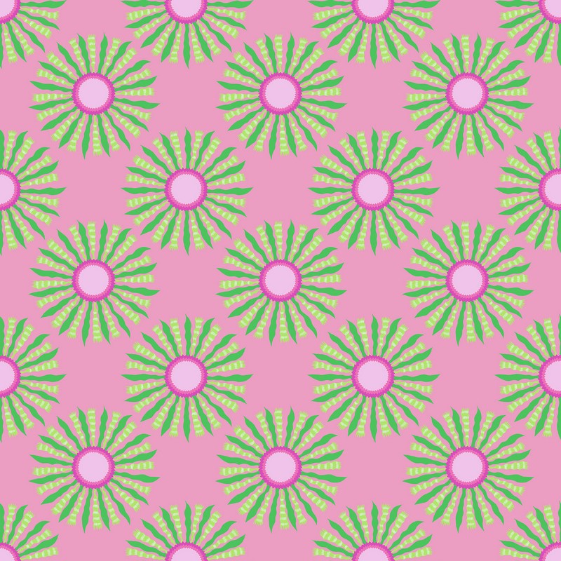 Sunseekers - Ribbon Rays in Bubblegum - Anna Maria Textiles (Northcott) (Pre-order: Feb 2027)