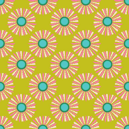 Sunseekers - Ribbon Rays in Guava - Anna Maria Textiles (Northcott) (Pre-order: Feb 2027)