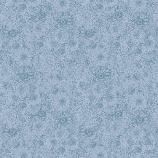 Gentle Rendering - Bounty in Slate - Anna Maria Textiles (Northcott) (Pre-order: May 2027)