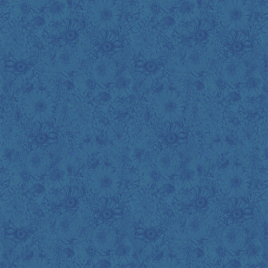 Gentle Rendering - Bounty in Indigo - Anna Maria Textiles (Northcott) (Pre-order: May 2027)