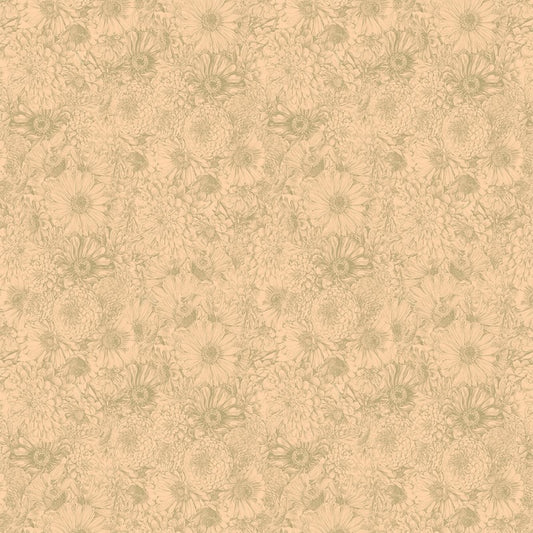 Gentle Rendering - Bounty in Manilla - Anna Maria Textiles (Northcott) (Pre-order: May 2027)