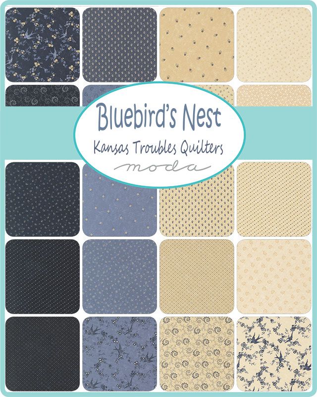 Bluebird's Nest - Charm Pack - Kansas Troubles - Moda (Pre-order: Jan 2026)