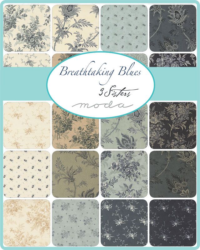 Breathtaking Blues - Jelly Roll - 3 Sisters - Moda (Pre-order: Aug 2026)