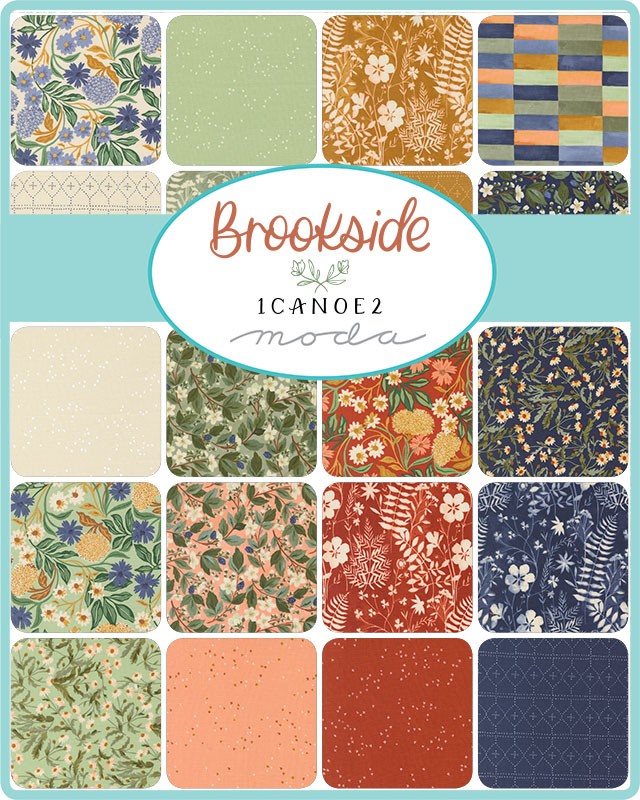 Brookside - Charm Pack - 1 Canoe 2 - Moda (Pre-order: Jan 2026)