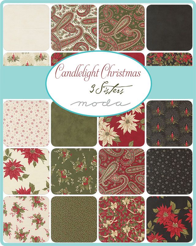 Candlelight Christmas - Charm Pack - 3 Sisters - Moda (Pre-order: July 2026)
