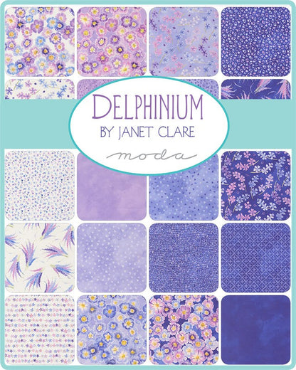 Delphinium - Charm Pack - Janet Clare - Moda (Pre-order: Apr 2026)
