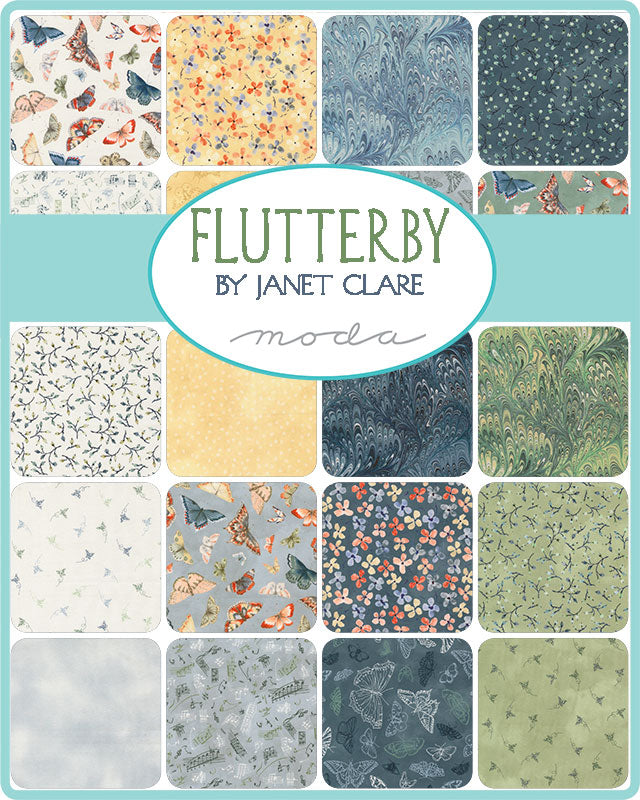 Flutterby - Charm Pack - Janet Clare - Moda (Pre-order: Mar 2027)