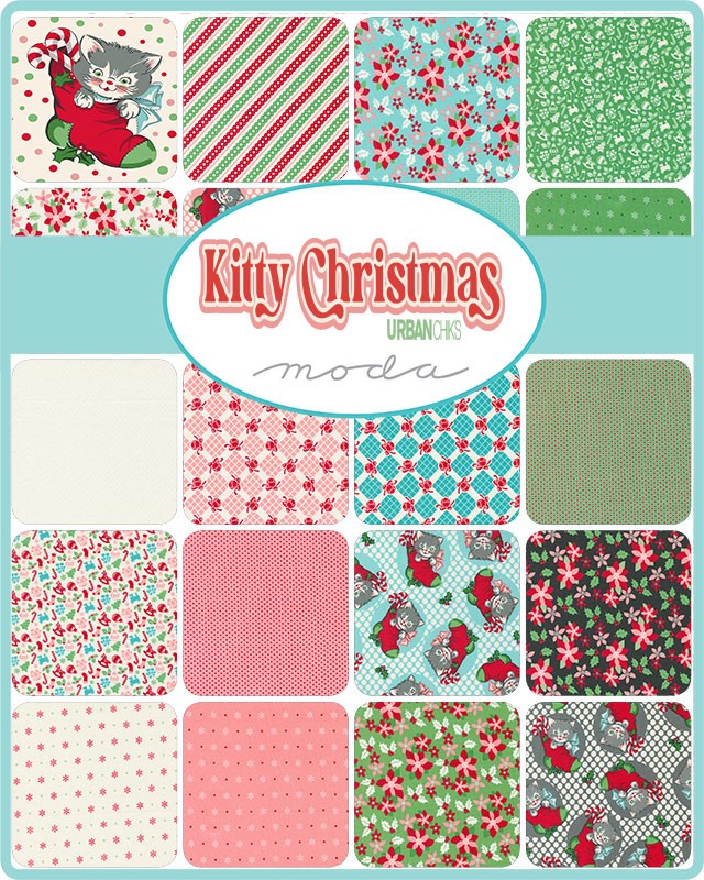 Kitty Christmas - Jelly Roll - Urban Chiks - Moda (Pre-order June 2024)