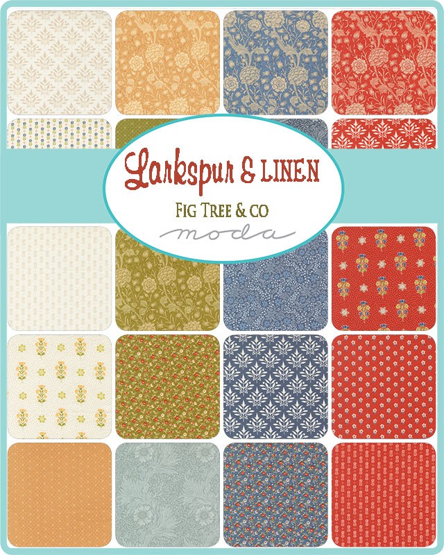 Larkspur & Linen - Charm Pack - Fig Tree & Co - Moda (Pre-order: Feb 2027)