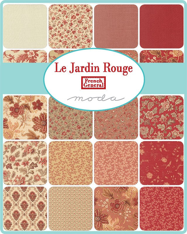 Le Jardin Rouge - Layer Cake - French General - Moda (Pre-order: Oct 2026)