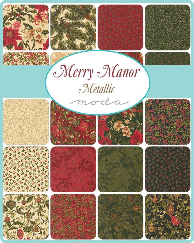 Merry Manor Metallic 2025 - Charm Pack - Moda