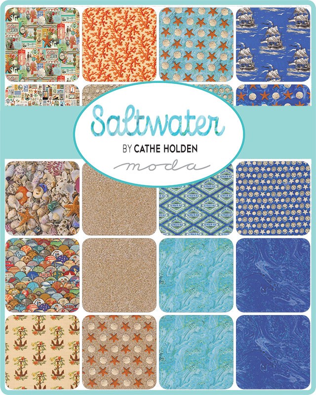 Saltwater - Jelly Roll - Cathe Holden - Moda