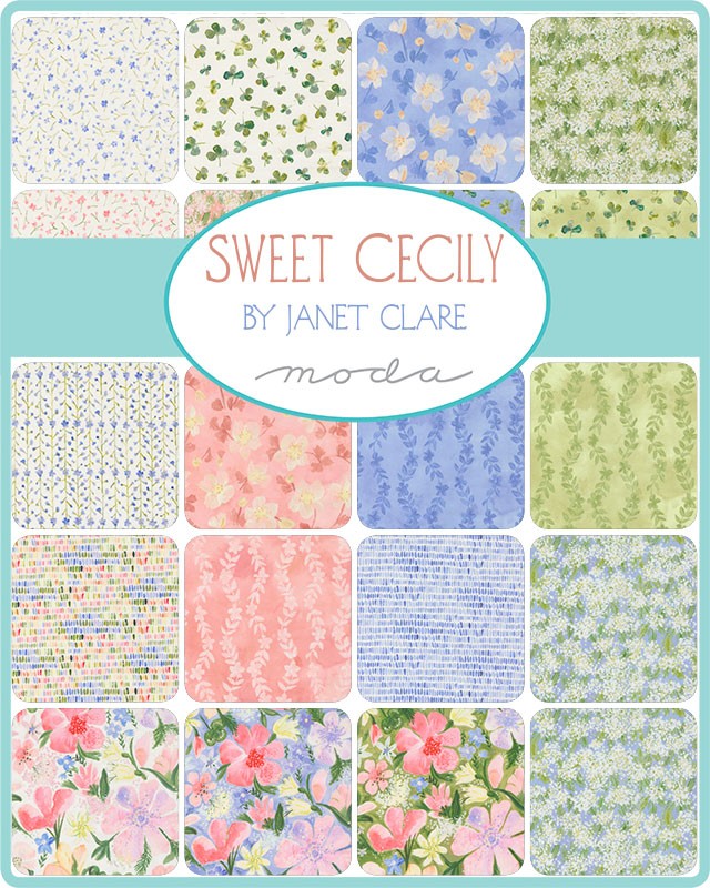 Sweet Cecily - Charm Pack - Janet Clare - Moda (Pre-order: Mar 2026)
