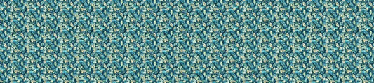 Bloomsbury 108" Wide Back - Leaf in Dark Blue - Deborah Edwards & Melanie Samra - Northcott (Pre-order: Feb 2027)