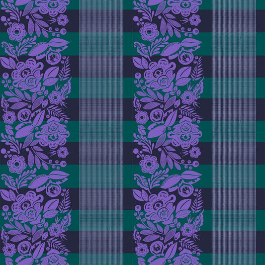 Perennial Borders 108" Wide Back - Festival in Ocean - Anna Maria Textiles (Northcott)