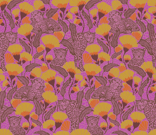 Sunseekers 108" Wide Back - Cheetah Cloth in Amethyst - Anna Maria Textiles (Northcott) (Pre-order: Feb 2027)