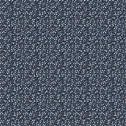 Blooming Tales CORDUROY - Tulips in Navy - Bernadett Urbanovics - FIGO (Northcott) (Pre-order: Jun 2027)