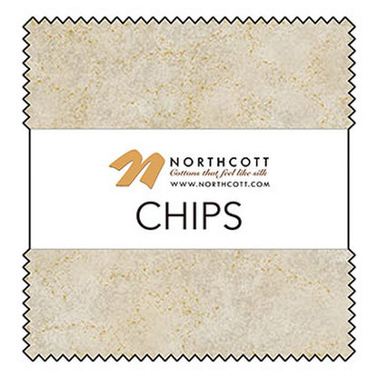 Shimmer Metallic Precuts - Charm Pack - Desert Sand/City Fog- Northcott (Pre-order: Mar 2026)