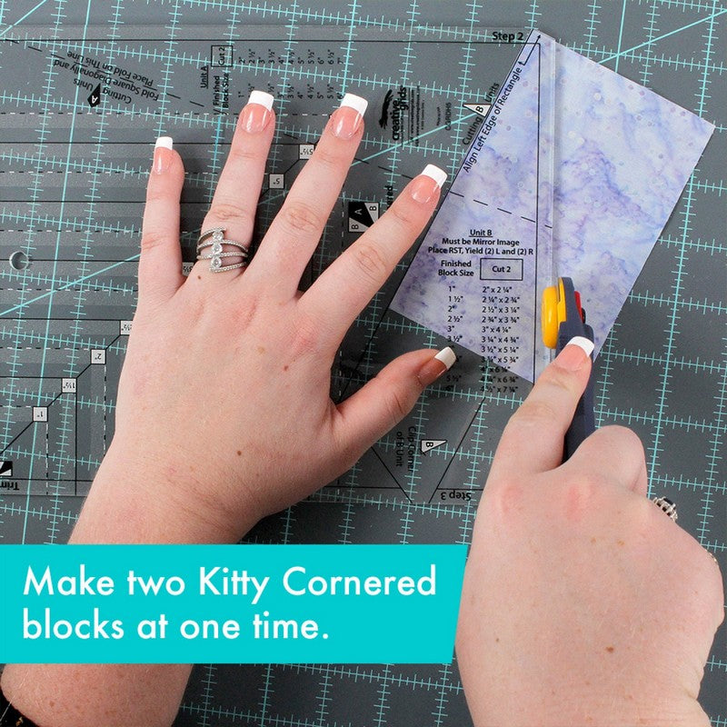 Creative Grids - Kitty Cornered Quilt Ruler (Pre-order: Jul 2024)
