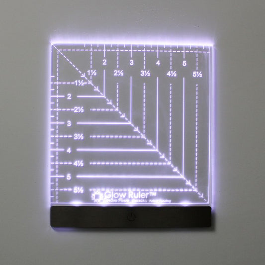 Glow Ruler 6.5" x 6.5" LEFTIE - Carolina Moore (Pre-order: July 2024)