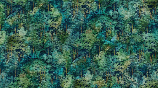 Cedarcrest Falls - Canopy Cover in Jade - Deborah Edwards and Melanie Samra - Northcott