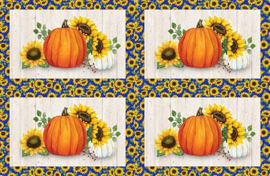 Autumn Gatherings - Placemats Panel in Cream Multi - Jennifer Nilsson - Northcott (Pre-order: May 2024)