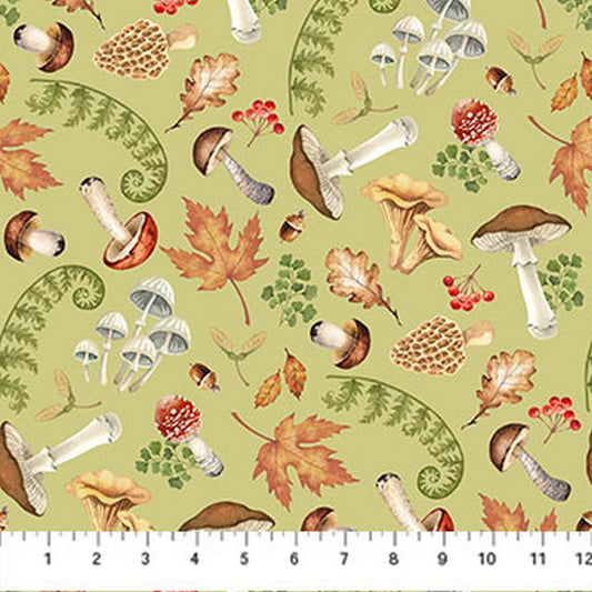 Wild Harvest - DP27512-74  in Green -  Deborah Edwards - Northcott