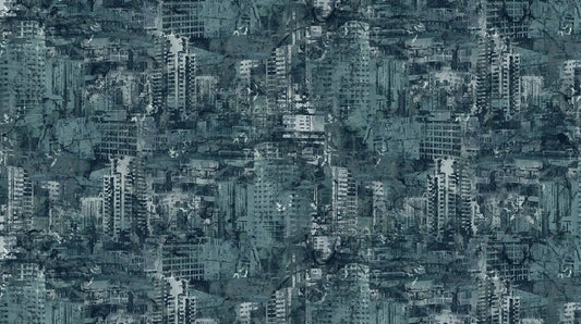 City Harbor - Buildings in Dark Blue - Deborah Edwards & Melanie Samra - Northcott (Pre-order: Nov 2024)