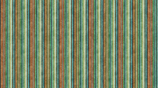 Sedona Spirit - Plain Stripe in Beige Multi - Linda Ludovico - Northcott
