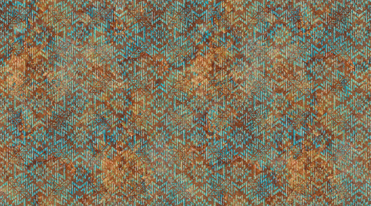 Sedona Spirit - Sedona Blender in Rust/Teal - Linda Ludovico - Northcott