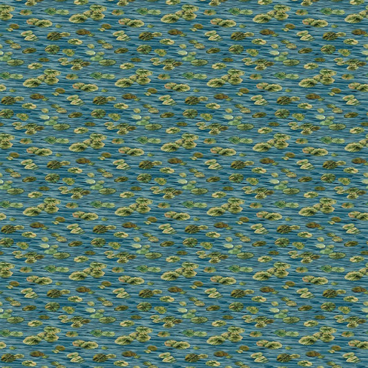 Autumn Woodland - Lily Pads in Blue Multi - James Meger - Northcott