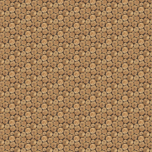 Lakeside Retreat - Crosscut Logs in Brown - Deborah Edwards - Northcott (Pre-order: Feb 2026)